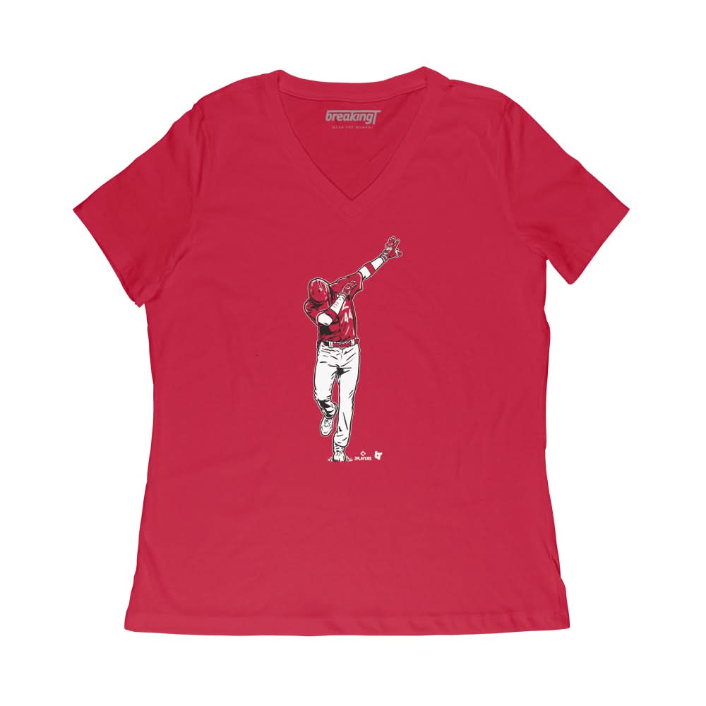 Elly De La Cruz: Home Run Dab Shirt, Cincinnati - MLBPA - BreakingT