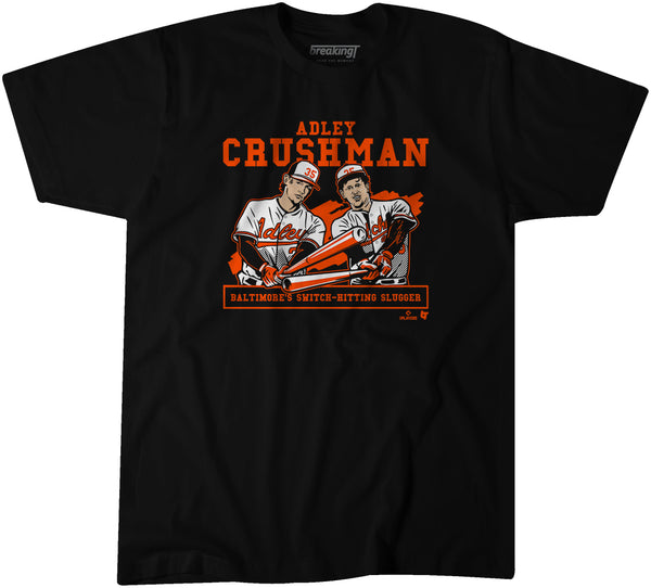 Adley Rutschman: Crushman, Adult T-Shirt / Medium - MLB - Sports Fan Gear | breakingt