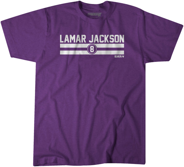 Lamar Jackson Name & Number Stripe