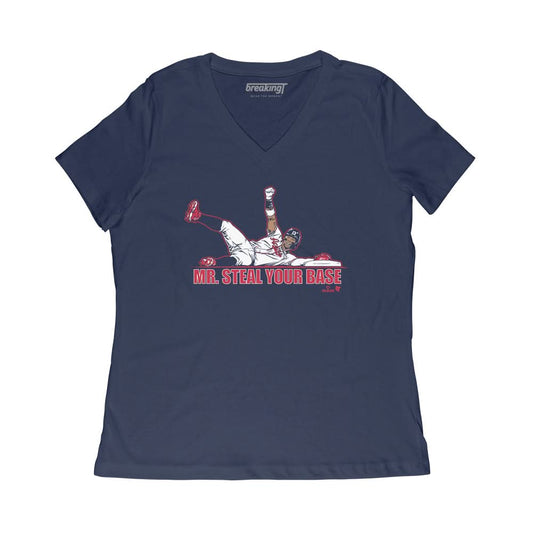 Ronald Acuña Jr.: Mr. Steal Your Base Shirt, Atlanta - MLBPA -BreakingT