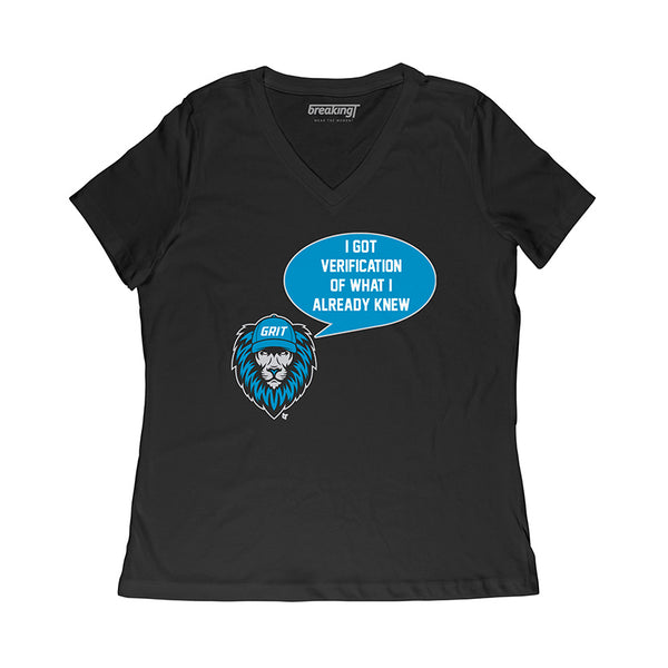 Detroit Verification T-Shirt | Washington Pro Football