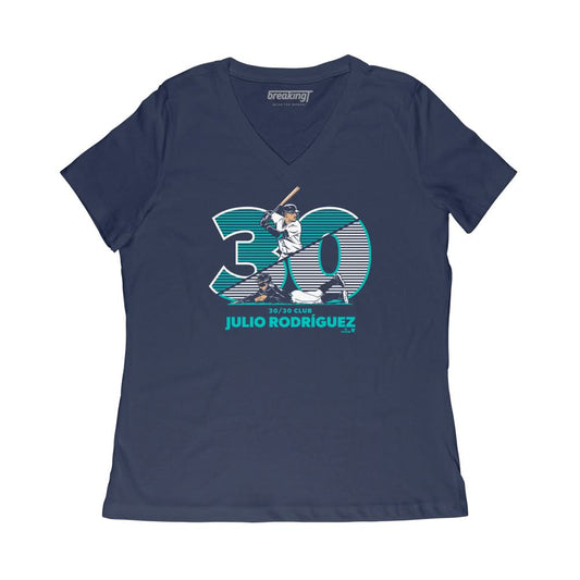 Julio Rodríguez: 30/30 Shirt, Seattle - MLBPA Licensed - BreakingT