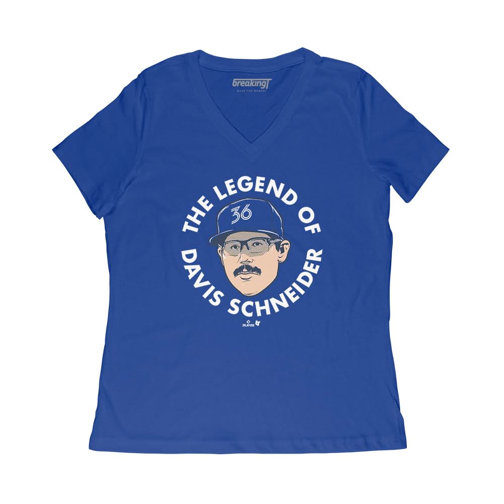 The Legend of Davis Schneider Shirt, Toronto - MLBPA - BreakingT