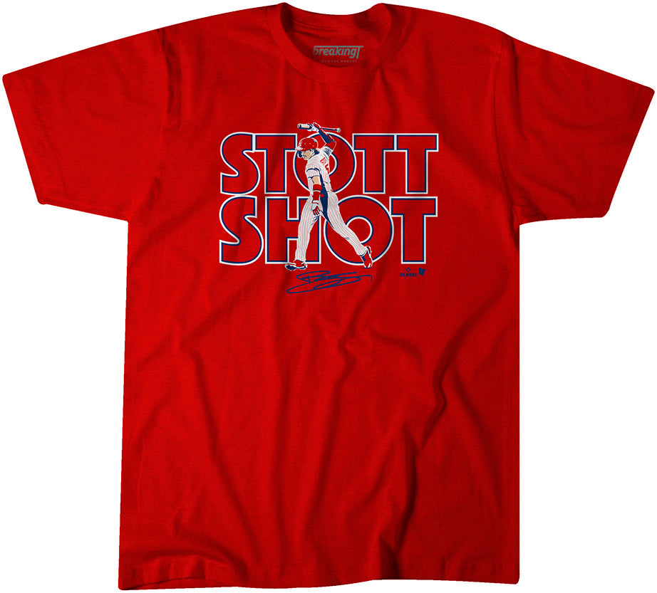 Bryson Stott Shot, Adult T-Shirt / Small - MLB - Sports Fan Gear | breakingt