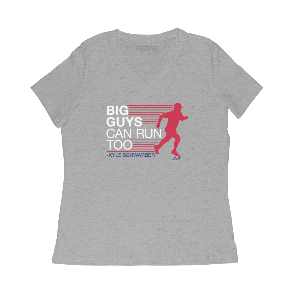 Kyle Schwarber: Big Guys Can Run Too Shirt, Philly - MLBPA -BreakingT