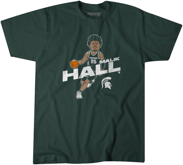 Michigan State Basketball: Malik Hall Caricature