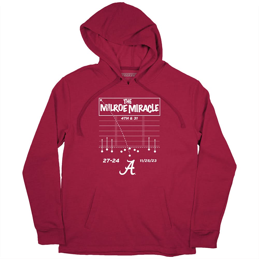 Milroe Miracle Iron Bowl TShirt Licensed by Alabama BreakingT