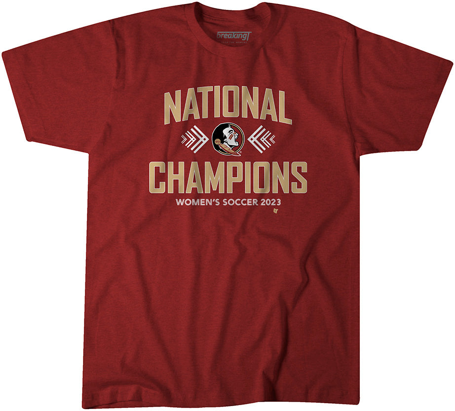 2023 National Champions Shirt FSU Women's Soccer Licensed BreakingT