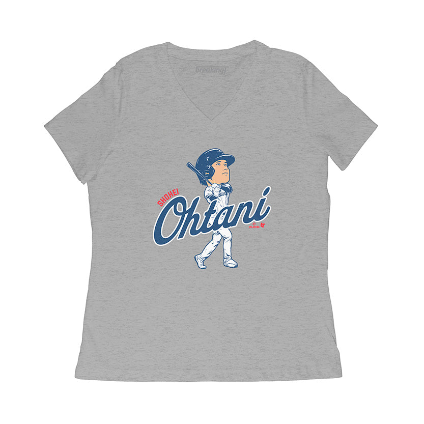 Shohei Ohtani Batting Caricature T-Shirt - MLBPA Licensed - BreakingT