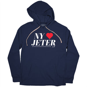 NY Loves Jeter Shirt, New York Baseball - MLBPA Licensed - BreakingT