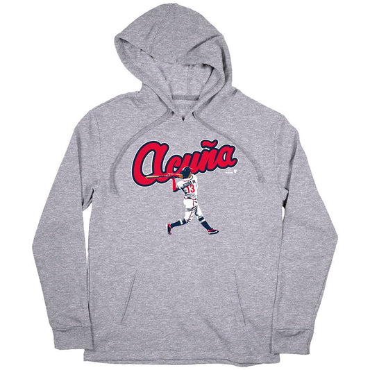 Ronald Acuña Jr.: Slugger Swing Shirt- Atlanta-MLBPA Licensed-BreakingT