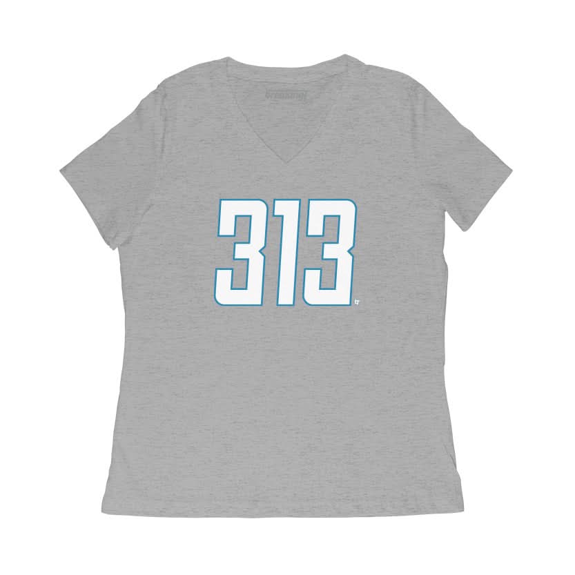Detroit Football: 313 T-Shirt | Baltimore Pro Football