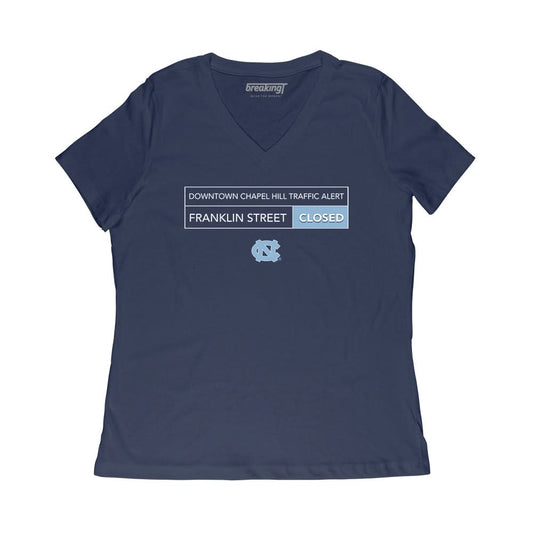 UNC Basketball: Franklin Street Closed Adult T-Shirt
