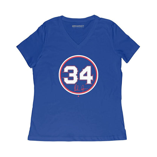 Nolan Ryan: Number Circle Shirt, Texas - MLBPAA Licensed - BreakingT