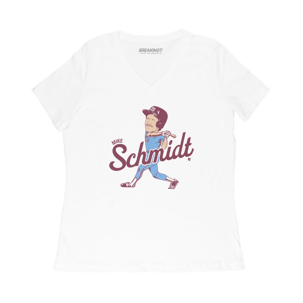 Mike Schmidt Caricature Shirt, Philly - MLBPAA Licensed - BreakingT