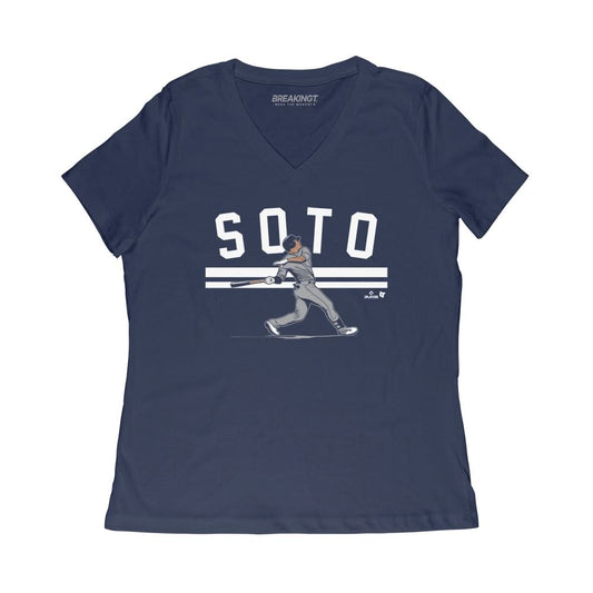 Juan Soto: Slugger Swing Shirt - New York - MLBPA Licensed - BreakingT