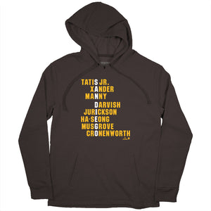 San Diego Names 2024 Shirt + Hoodie - MLBPA Licensed - BreakingT