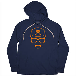 JP France: Rec Specs & Stache Shirt, HOU - MLBPA Licensed - BreakingT