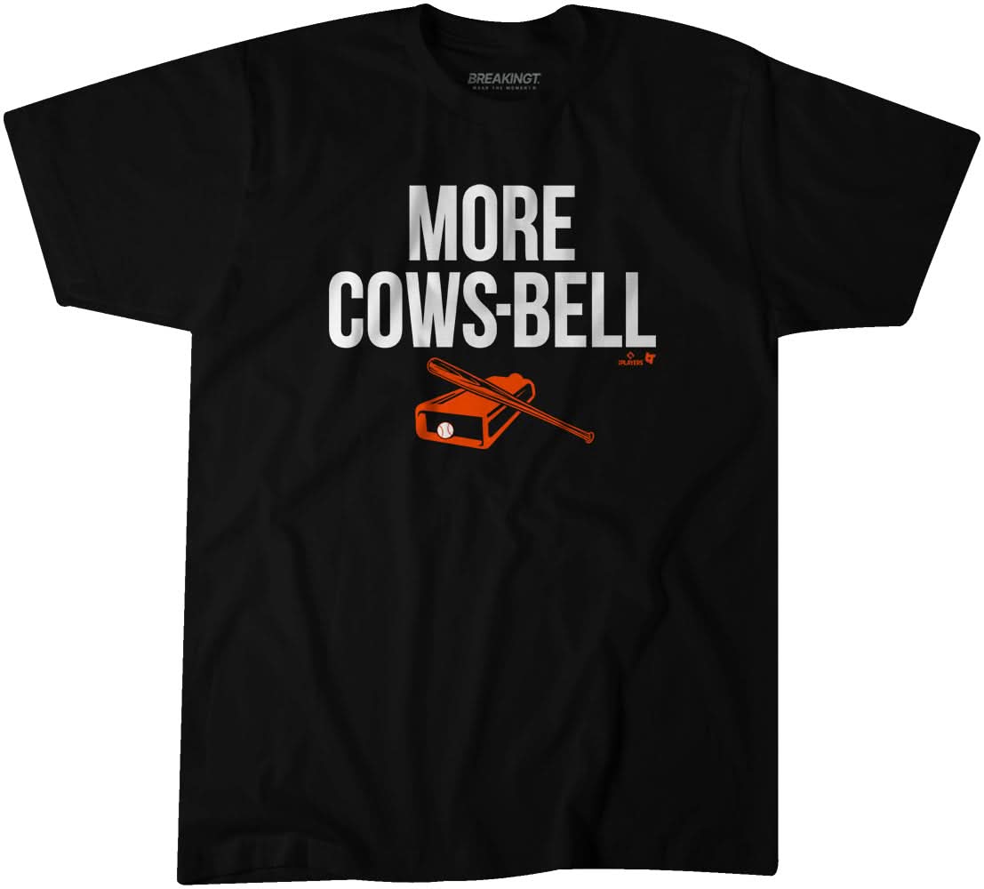 Colton Cowser: More Cows-bell Shirt, Baltimore - MLBPA - BreakingT