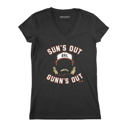 Gunnar Henderson: Sun's Out Gunn's Out Shirt - MLBPA - BreakingT