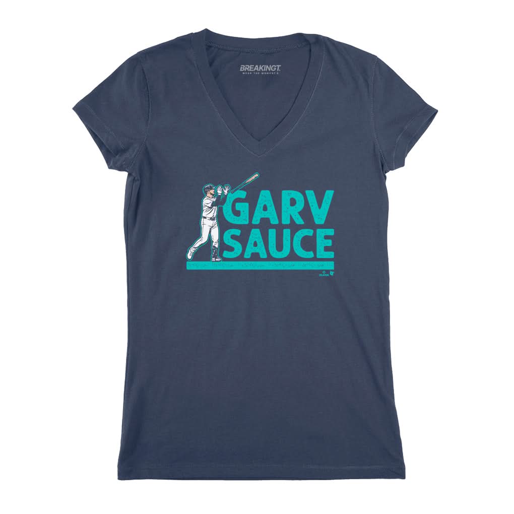 Mitch Garver: Garv Sauce Bat Toss Shirt, Seattle - MLBPA - BreakingT