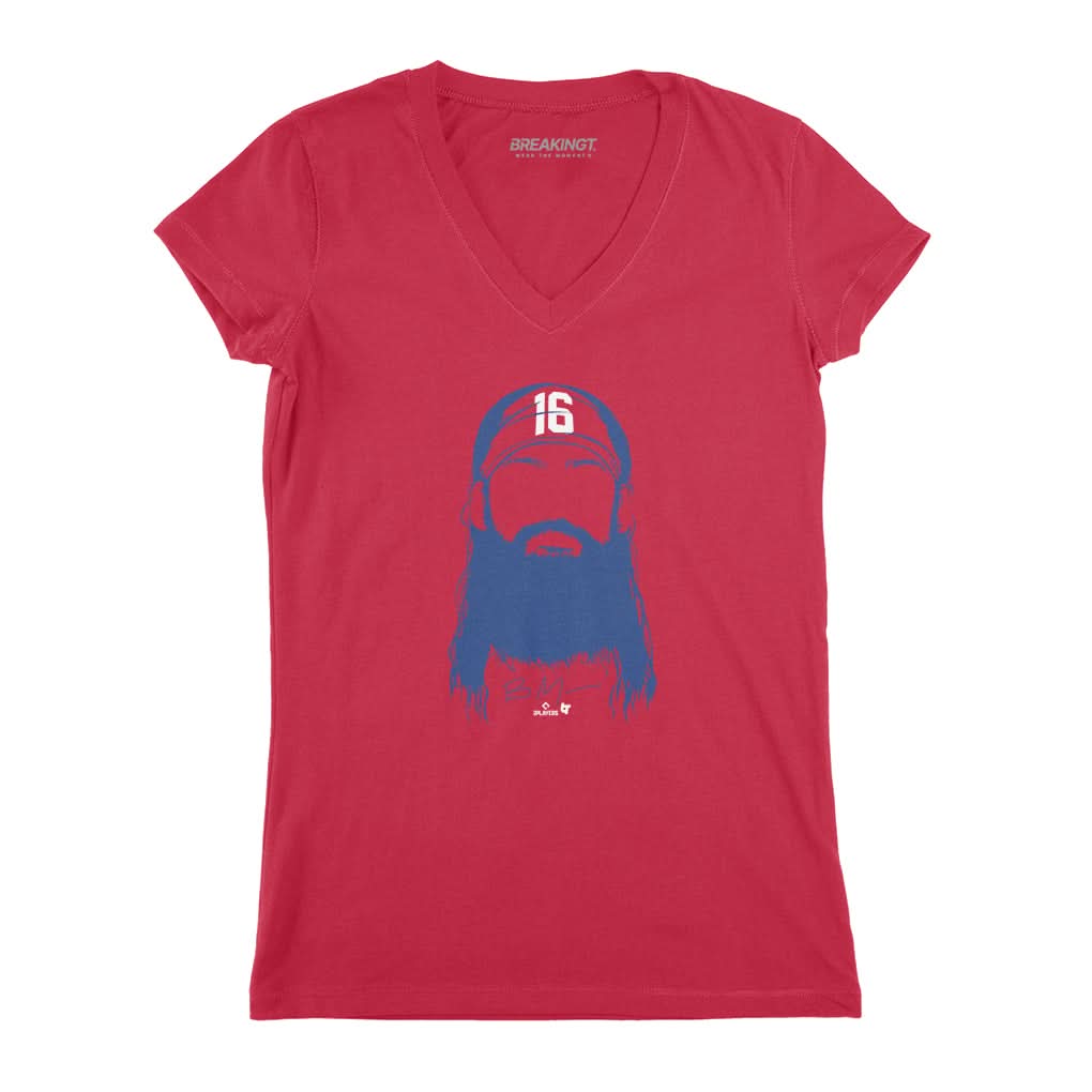 Brandon Marsh Beard & Hair T-Shirt - Philadelphia Baseball - BreakingT