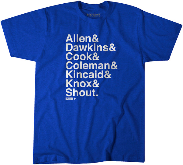 Buffalo Ampersand Stars: Allen & Dawkins & Cook & Coleman & Kincaid & Knox & Shout.