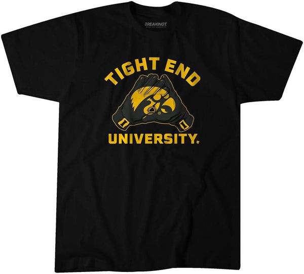 Iowa Football: Tight End University Gloves Shirt - Iowa Licensed