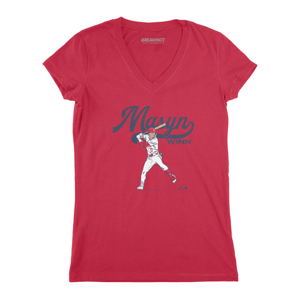 Masyn Winn Slugger Swing Shirt, St. Louis - MLBPA Licensed - BreakingT