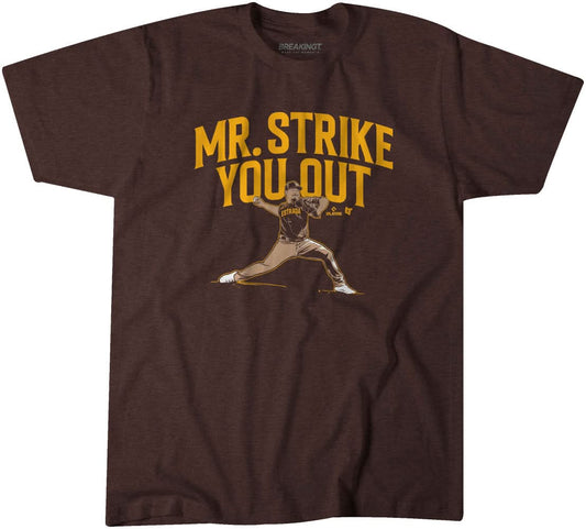 Jeremiah Estrada Strike Out San Diego Baseball Shirt, MLBPA, BreakingT