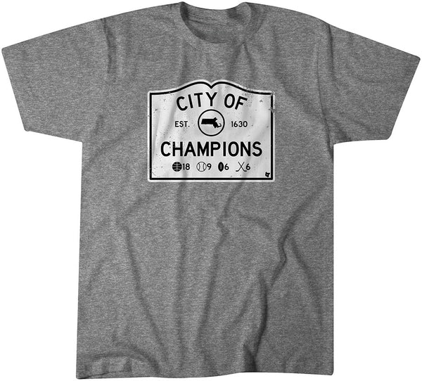 City of Champions Shirt Hoodie Boston Sports BreakingT Adult T Shirt Extra Large NBA Sports Fan Gear BreakingT