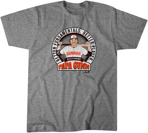 Gunnar Henderson Papa Gunn Shirt, Baltimore -MLBPA Licensed- BreakingT