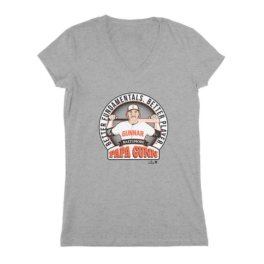 Gunnar Henderson Papa Gunn Shirt, Baltimore -MLBPA Licensed- BreakingT