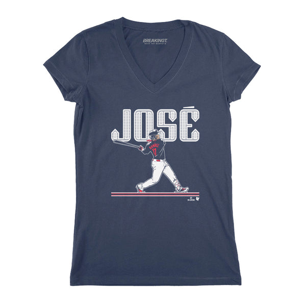 José Ramírez: Slugger Swing Shirt, Cleveland - MLBPA - BreakingT