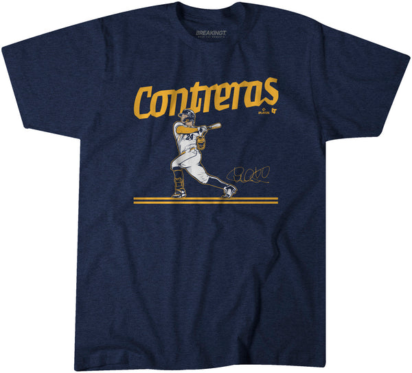 William Contreras Slugger Shirt, Milwaukee - MLBPA Licensed -BreakingT