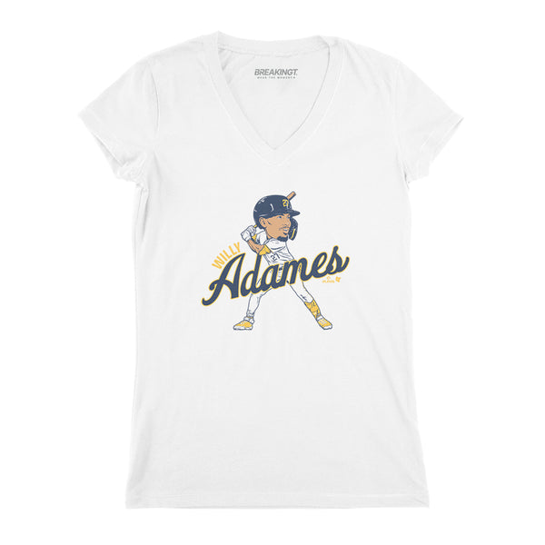 Willy Adames: Caricature Shirt, Milwaukee - MLBPA Licensed - BreakingT