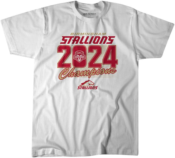 Birmingham Stallions: 2024 UFL Champs Shirt - UFL Licensed - BreakingT