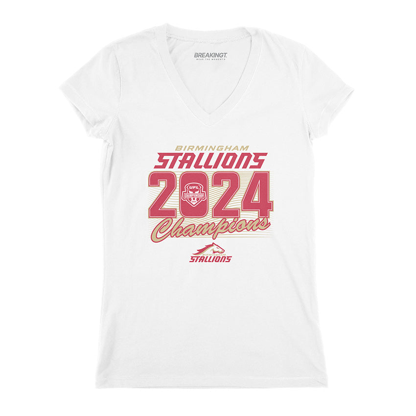 Birmingham Stallions: 2024 UFL Champions Adult T-Shirt