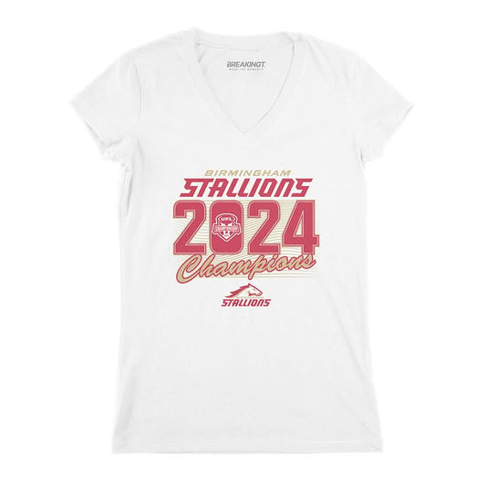 Birmingham Stallions: 2024 UFL Champions Adult T-Shirt