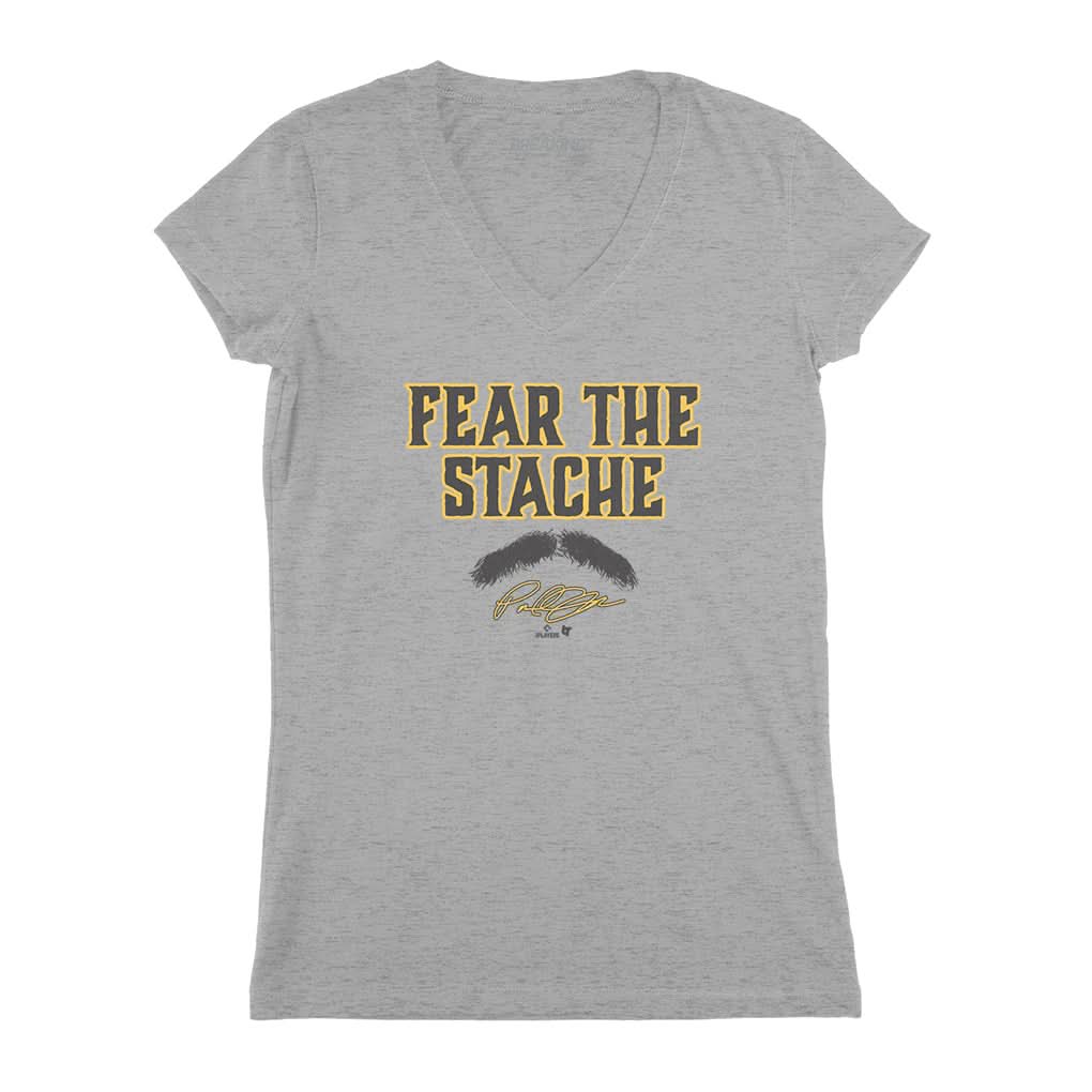 Paul Skenes: Fear the Stache Shirt, Pittsburgh - MLBPA - BreakingT