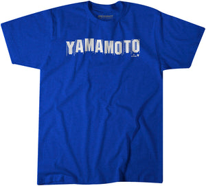 Yamamoto Hollywood Sign Shirt, Los Angeles - MLBPA Licensed -BreakingT