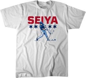 Seiya Suzuki Slugger Swing Shirt, Chicago - MLBPA Licensed - BreakingT