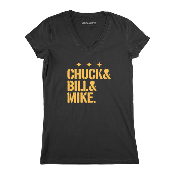 Pittsburgh Football: Chuck & Bill & Mike T-Shirt | Pittsburgh Pro Football