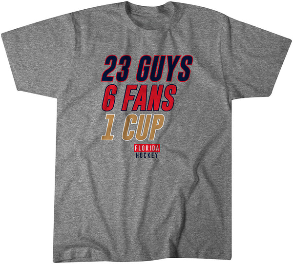 Florida Hockey: 23 Guys, 6 Fans, 1 Cup Adult T-Shirt