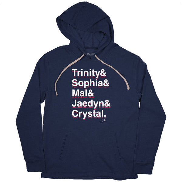 Trinity & Sophia & Mallory & Jaedyn & Crystal: 2024 Forwards Adult T-Shirt