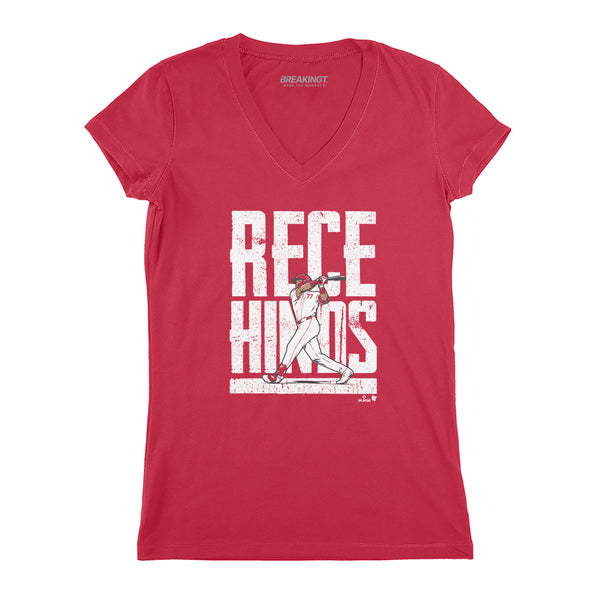 Rece Hinds: Slugger Swing Shirt, Cincinnati -MLBPA Licensed- BreakingT