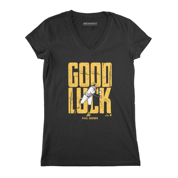 Paul Skenes: Good Luck T-Shirt Pittsburgh - MLBPA Licensed - BreakingT