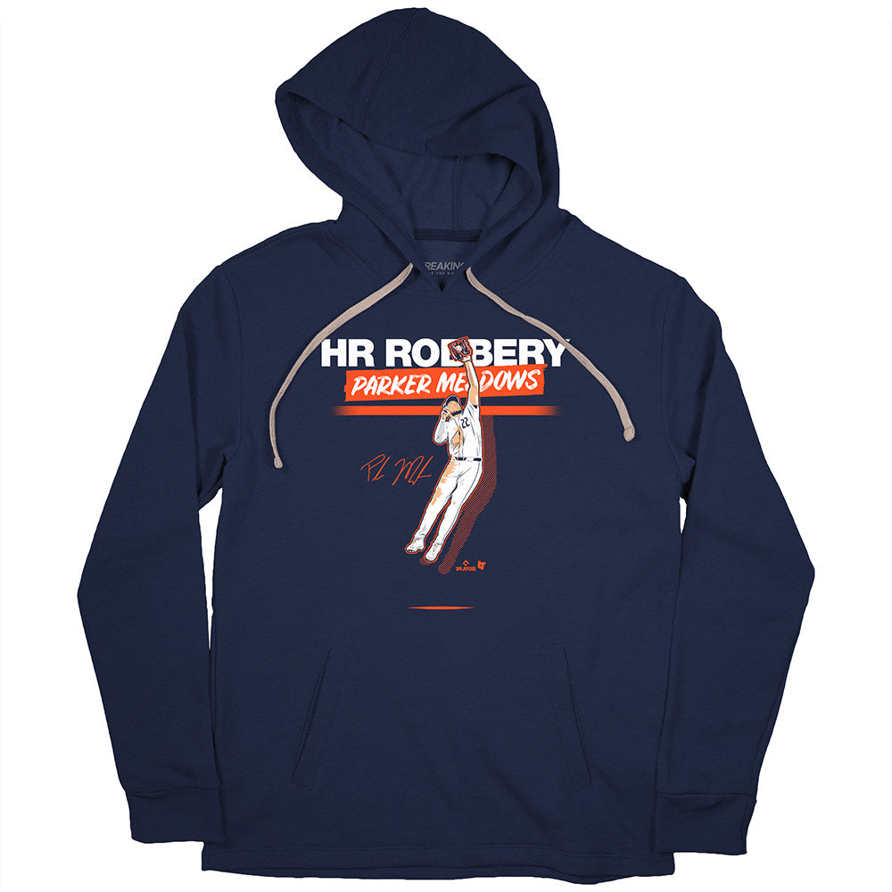 Parker Meadows: Robbery Shirt, Detroit - MLBPA Licensed - BreakingT