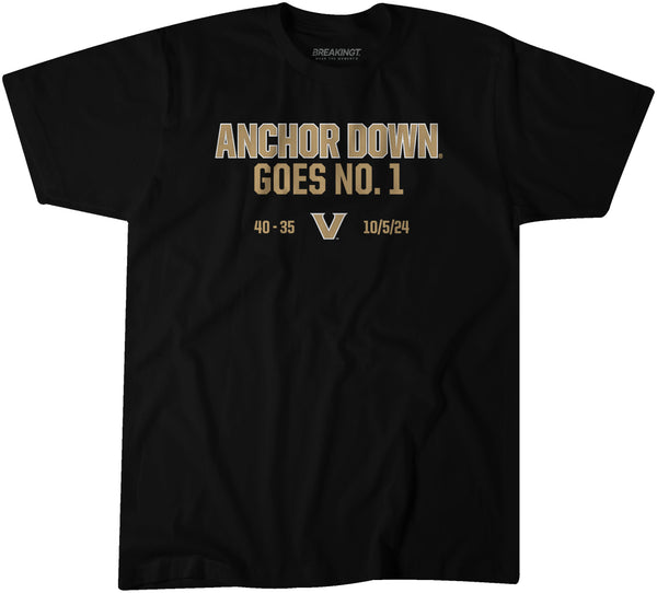 Vanderbilt Football: Anchor Down Goes No. 1