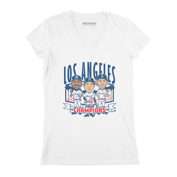 Los Angeles Baseball: League Champions Caricatures